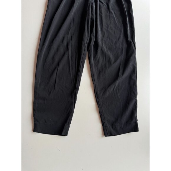 KIT AND ACE Black City Nylon Silk Blend Tapered Casual Ankle Pants, Size 8 - Picture 3 of 9